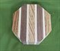 Zebrawood, Black Walnut & Maple Segmented Bowl Blank ~ 6 x 3 ~ $39.99 #447